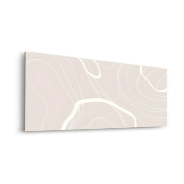 Motif de lignes à lueur douce - tableau Dibond mat