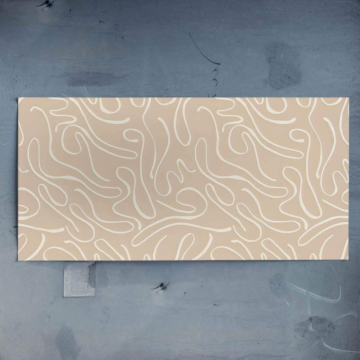 Patrón neutro wavy línea - póster
