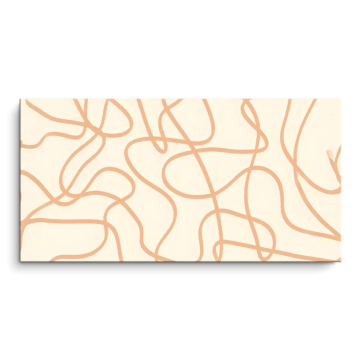 Sanft verschlungene Linien - PVC-Bild matt