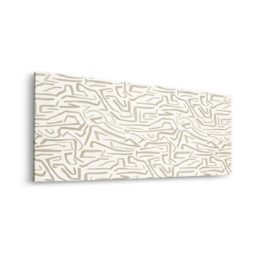 Motif labyrinthe neutre - tableau Dibond mat