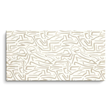 Neutrales Labyrinthmuster - PVC-Bild matt