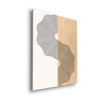 Visage dual ligne - tableau Dibond mat