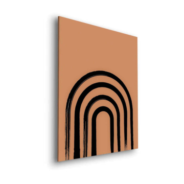 Noir rainbow arche - tableau Dibond mat
