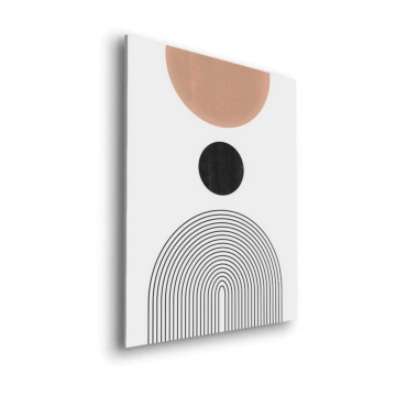 Bohème cercles lignes - tableau Dibond mat