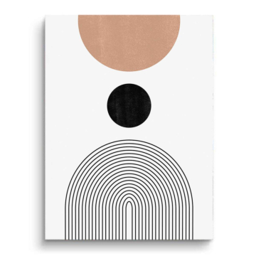 Boho Circles Lines PVC Matt Art