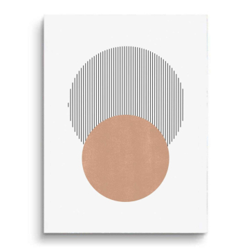 Striped Circle Abstract PVC Matt Art
