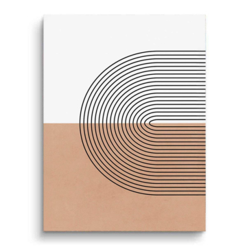 Curved Line Abstract PVC Matt Art