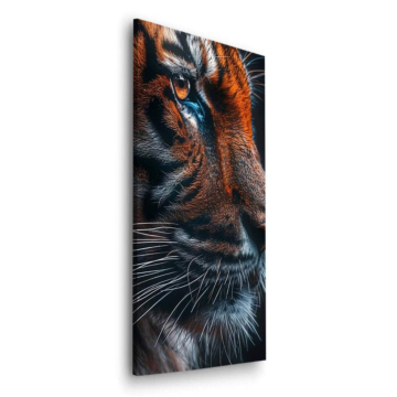 Retrato de tigre oscuro - cuadro Dibond mate