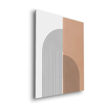 Superposé arche lignes - tableau Dibond mat
