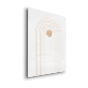 Minimalist łuk słońce - obraz na szkle akrylowym