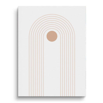 Minimalist łuk słońce - obraz na płótnie