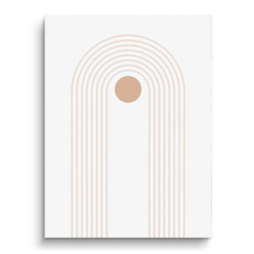 Minimalist Arch Sun PVC Matt Art