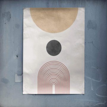 Boho Sun Arch Poster Art