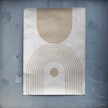 Neutral Arch Lines Poster Art