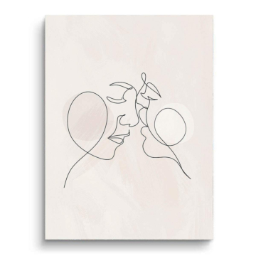 Minimal Kiss Line PVC Matt Art