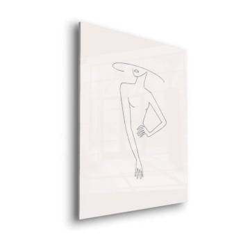 Minimal Woman Line Acrylic Glass Art