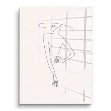 Minimal Woman Line PVC Gloss Art