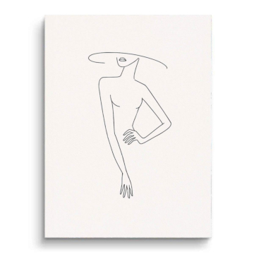 Minimal Woman Line PVC Matt Art