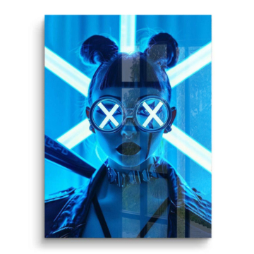 Neon Mouse Girl PVC Gloss Art