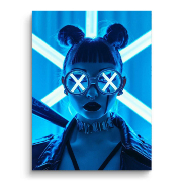 Neon Mouse Girl PVC Matt Art