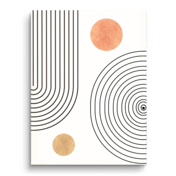 Sun Circles Line PVC Matt Art
