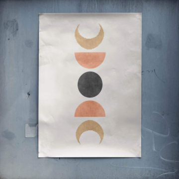 Boho-Mondphas - Poster