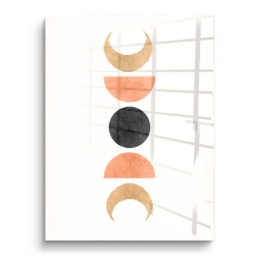Boho-Mondphas - PVC-Bild glänzend