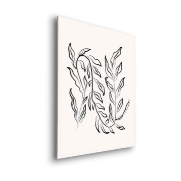 Botanical Foliage Line Dibond Matt Art