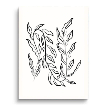 Botanical Foliage Line PVC Matt Art