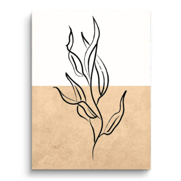 Minimal Botanical Line PVC Matt Art