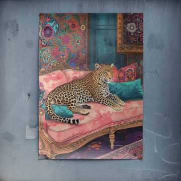 Bohemian lampart salon - plakat