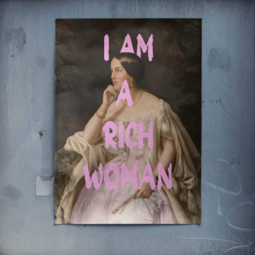 Rich Woman Portrait Poster Art