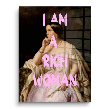 Reich Frauenporträt - PVC-Bild glänzend