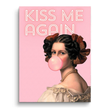 Kiss Me Again Portrait Canvas Art