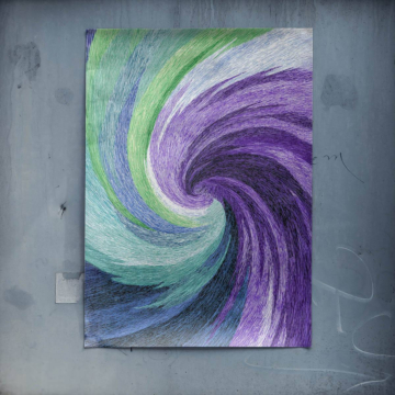 Spirale abstraite colorée - poster