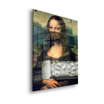 Mona Lisa Money Inspired Acrylic Glass Art