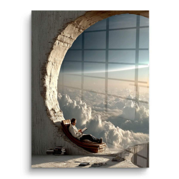 Surreal Cloud Lounge PVC Gloss Art