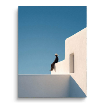 Minimal White Architecture Canvas Art