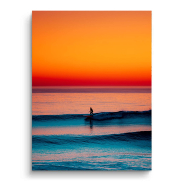 Sunset Wave Surfer PVC Matt Art