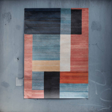 Composition moderne en blocs de couleur - poster