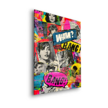 Pop Art Comic Bang Acrylic Glass Art