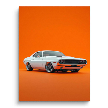 Mustang Challenger Inspired Muscle Car Canvas Art