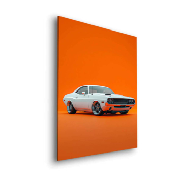 Mustang Challenger Inspired Muscle Car Dibond Matt Art