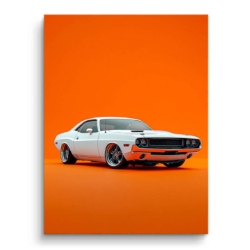 Mustang Challenger Inspired Muscle Car PVC Matt Art