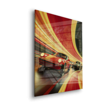 Porsche Inspired Race Car Acrylic Glass Art