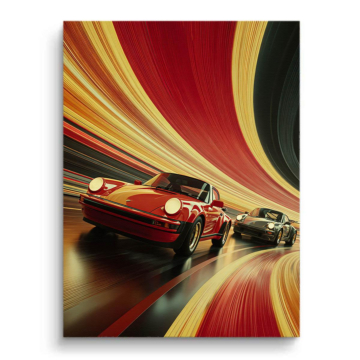 Porsche Inspired Race Car Canvas Art