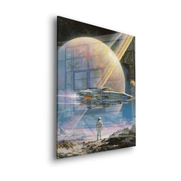 cosmique voyage explorateur - tableau en verre acrylique