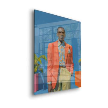 Colorful Menswear Portrait Acrylic Glass Art