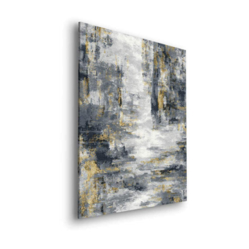 Abstrakt Winter Landschaft - Dibond-Bild matt