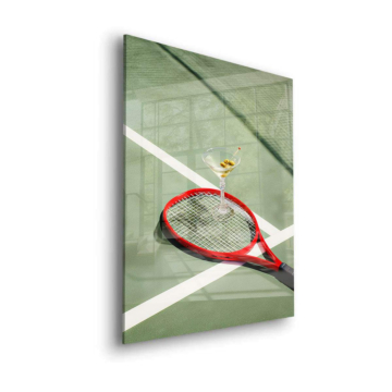 Tennis and Martini Acrylic Glass Art